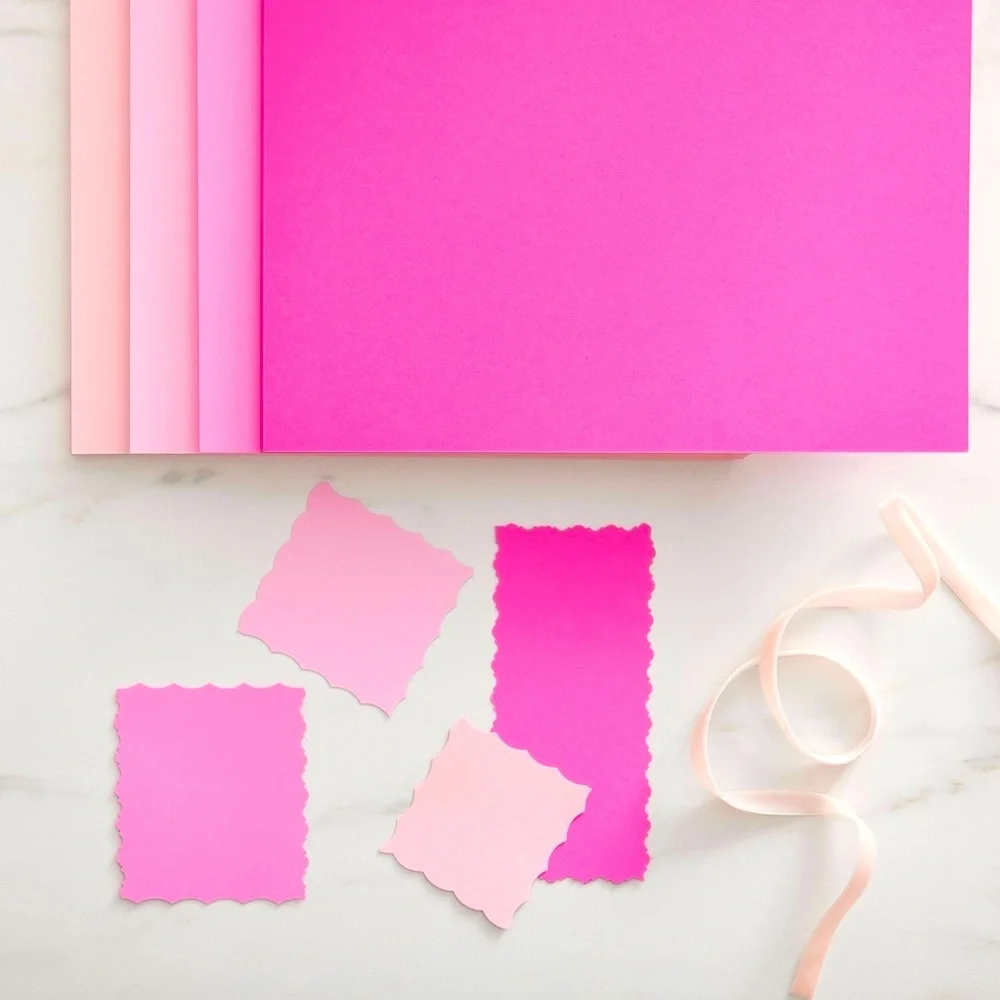 Ballerina Pink Cardstock Paper 67 Sheets 5 Shades of Pink Colors! NEW